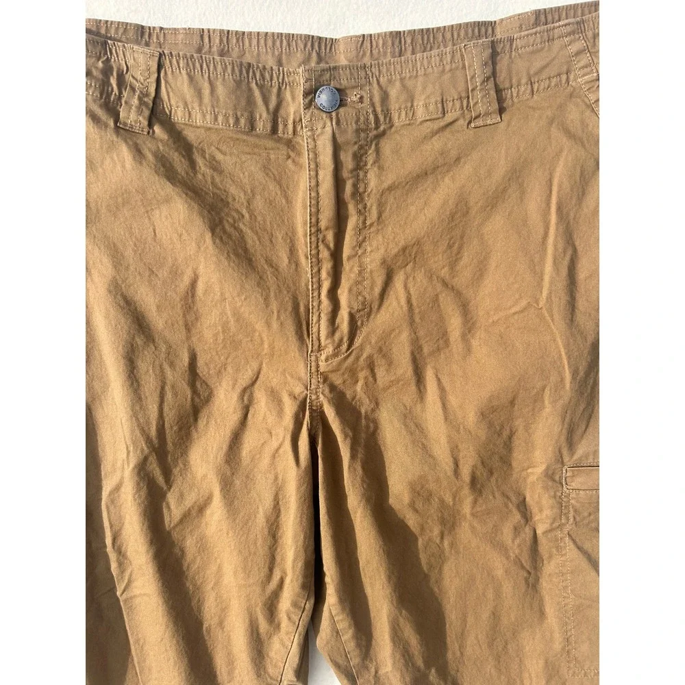Columbia Mens Hiking Pants Brown Utility Cargo Straight‎ Leg Outdoor 38x28